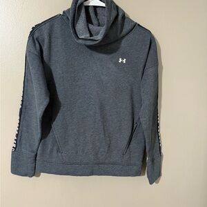 Under Armour Gray Turtleneck Sweater with Relaxed Fit